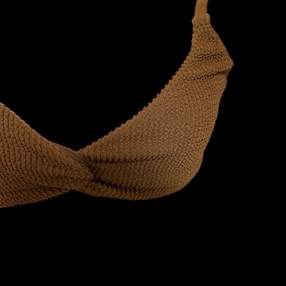 Good American Crinkle Always Fit Twist Bikini Top Size Medium NWT - Picture 4 of 8